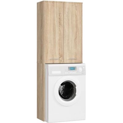 AKORD Wasmachinekast FIN 180 2-deurs opbergkast 4 legplanken AKORD Wasmachinekast FIN 180 2-deurs opbergkast 4 legplanken