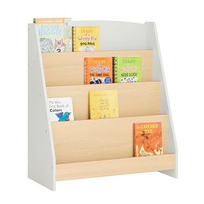 SoBuy Montessoriana kinderboekenkast met 4 niveaus, 61 x 30 x 71 cm SoBuy Montessoriana kinderboekenkast met 4 niveaus, 61 x 30 x 71 cm