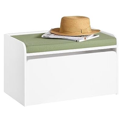 SoBuy Speelgoedkist voor kinderen met zitkussen 60 x 35 x 34 cm SoBuy Speelgoedkist voor kinderen met zitkussen 60 x 35 x 34 cm