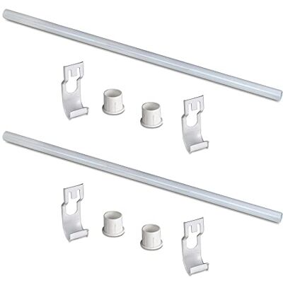 Emuca kledingstang Jagmet Ø 27 x 815 mm, wit gelakt, staal Emuca kledingstang Jagmet Ø 27 x 815 mm, wit gelakt, staal