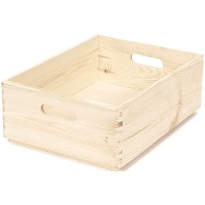 Compactor SKYR opbergdoos van karton en grenenhout, maat L (40 x 30 x 14 cm), decoratieve doos met deksel, ideaal voor kantoor, woonkamer, plank of slaapkamer Compactor SKYR opbergdoos van karton en grenenhout, maat L (40 x 30 x 14 cm), decoratieve doos met deksel, ideaal voor kantoor, woonkamer, plank of slaapkamer