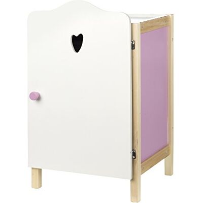 roba Scarlett Poppenkast met kledingstang en rek, hoogte 52 cm, poppenkast, bevordert sociale vaardigheden, vanaf 3 jaar, lila/wit roba Scarlett Poppenkast met kledingstang en rek, hoogte 52 cm, poppenkast, bevordert sociale vaardigheden, vanaf 3 jaar, lila/wit