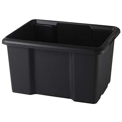 Sundis Stapelbare en stapelbare opbergbak – inhoud 45 liter – zwart – gemaakt van 100% gerecycled materiaal – 4005003 Sundis Stapelbare en stapelbare opbergbak – inhoud 45 liter – zwart – gemaakt van 100% gerecycled materiaal – 4005003