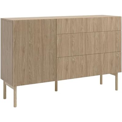 Selsey Commode met 1 deur, 3 laden, geolied eiken, 140 cm Selsey Commode met 1 deur, 3 laden, geolied eiken, 140 cm