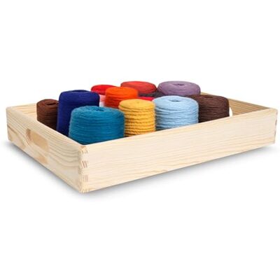 Creative Opbergkist van hout, 40 x 30 x 6,5 cm (+/- 1 cm), opbergdoos van hout met handgrepen, opbergdoos voor keuken, opbergdoos, kantoor, opbergvak Creative Opbergkist van hout, 40 x 30 x 6,5 cm (+/- 1 cm), opbergdoos van hout met handgrepen, opbergdoos voor keuken, opbergdoos, kantoor, opbergvak