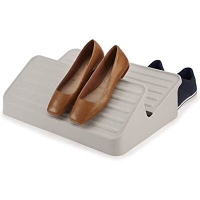 Joseph Joseph Shoe-In Schoenenrek met 2 etages, ruimtebesparend, voor maximaal 6 paar, ecru Joseph Joseph Shoe-In Schoenenrek met 2 etages, ruimtebesparend, voor maximaal 6 paar, ecru