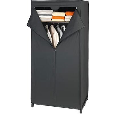 WENKO Kledingkast Deep Black met plank WENKO Kledingkast Deep Black met plank