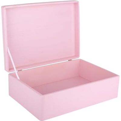 Creative XL Roze Grote Houten Doos Opbergdoos 40 x 30 x 14 cm (+/-1cm) met Deksel zonder Handgrepen Borst voor Decoratie Perfect voor Documenten, Kostbaarheden, Speelgoed en Gereedschap Creative XL Roze Grote Houten Doos Opbergdoos 40 x 30 x 14 cm (+/-1cm) met Deksel zonder Handgrepen Borst voor Decoratie Perfect voor Documenten, Kostbaarheden, Speelgoed en Gereedschap