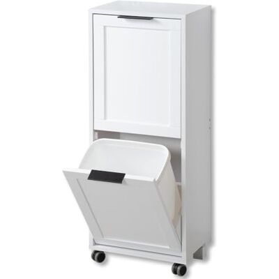 Kesper Universele kast met selectief sorteersysteem, materiaal: vezelplaat, afmetingen: 36 x 24 x 94 cm, kleur: wit 25530 13 Kesper Universele kast met selectief sorteersysteem, materiaal: vezelplaat, afmetingen: 36 x 24 x 94 cm, kleur: wit 25530 13