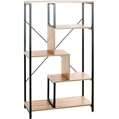 HAKU Möbel plank, MDF, eiken, zwart, B 74 x D 35 x H 132 cm HAKU Möbel plank, MDF, eiken, zwart, B 74 x D 35 x H 132 cm