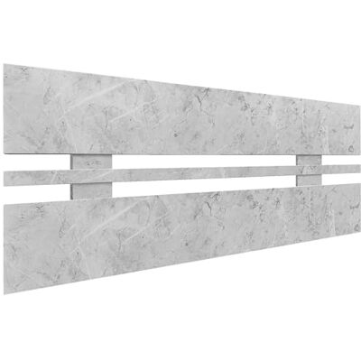 DHOME Hoofdeinde van gerecycled MDF-hout, horizontale stijl, groot, voor bed, type pallet, hardware inbegrepen (100 x 46 cm, horizontaal breed, marmerafwerking) DHOME Hoofdeinde van gerecycled MDF-hout, horizontale stijl, groot, voor bed, type pallet, hardware inbegrepen (100 x 46 cm, horizontaal breed, marmerafwerking)