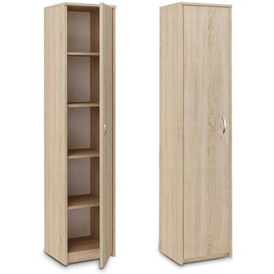 Home Collective Sonoma Multifunctionele kast, 40 cm, breedte 180 cm, hoogte met vier smalle planken, archiefkast van MDF-hout Home Collective Sonoma Multifunctionele kast, 40 cm, breedte 180 cm, hoogte met vier smalle planken, archiefkast van MDF-hout