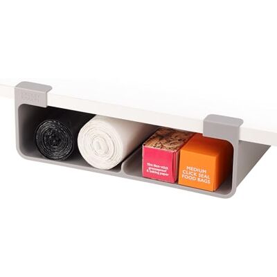 Joseph Joseph CupboardStore Opbergorganizer onder plank, voor grote rollen/dozen, geschikt voor kasten van meer dan 33 cm Joseph Joseph CupboardStore Opbergorganizer onder plank, voor grote rollen/dozen, geschikt voor kasten van meer dan 33 cm