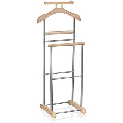 IDIMEX MEDINA slaapkamerkast dubbel nachtkastje kledingrek MDF decor Sonoma eiken decor zilver gelakt metaal IDIMEX MEDINA slaapkamerkast dubbel nachtkastje kledingrek MDF decor Sonoma eiken decor zilver gelakt metaal