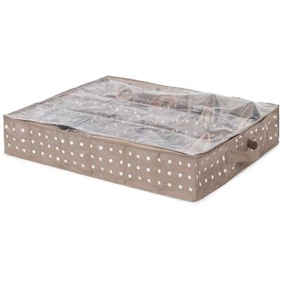 Compactor Rivoli Opbergzak voor schoenen, Beige, 60 x 76 x H 15 cm, RAN4481_BROWN Compactor Rivoli Opbergzak voor schoenen, Beige, 60 x 76 x H 15 cm, RAN4481_BROWN