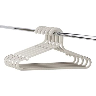 Joseph Joseph Orderly Kleerhangers van gerecycled kunststof, 5 stuks, antislip, overlapt niet, groot, beige Joseph Joseph Orderly Kleerhangers van gerecycled kunststof, 5 stuks, antislip, overlapt niet, groot, beige