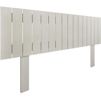 DHOME Hoofdeinde van gerecycled hout MDF met poten, verticale palletstijl, inclusief beslag (135 cm, beige gesp) DHOME Hoofdeinde van gerecycled hout MDF met poten, verticale palletstijl, inclusief beslag (135 cm, beige gesp)