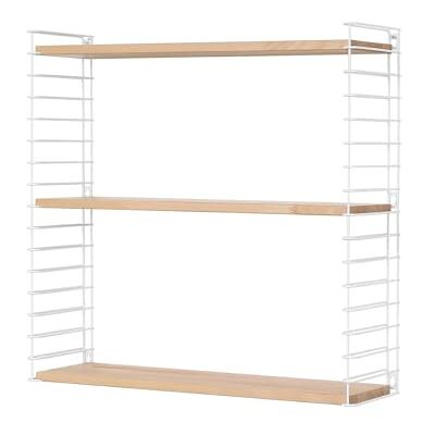 Metaltex TOMADO Libro Wandrek, verstelbaar, hout/wit, 12 x 21 x 68 cm Metaltex TOMADO Libro Wandrek, verstelbaar, hout/wit, 12 x 21 x 68 cm