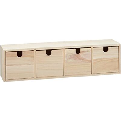 Artemio Ladekast, hout, beige, 44 x 10 x 15 cm 14002155 Artemio Ladekast, hout, beige, 44 x 10 x 15 cm 14002155
