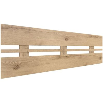 DHOME Hoofdeinde van gerecycled MDF-hout, horizontale stijl, breed, voor bed, pallettype, beslag inbegrepen (135 x 46 cm, horizontaal, groot, cambrian) DHOME Hoofdeinde van gerecycled MDF-hout, horizontale stijl, breed, voor bed, pallettype, beslag inbegrepen (135 x 46 cm, horizontaal, groot, cambrian)