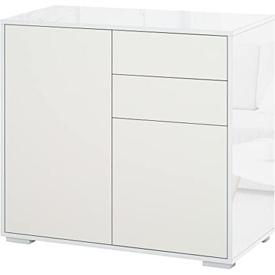 HOMCOM Opbergkast, dressoir, 79 x 36 x 74 cm, wit HOMCOM Opbergkast, dressoir, 79 x 36 x 74 cm, wit