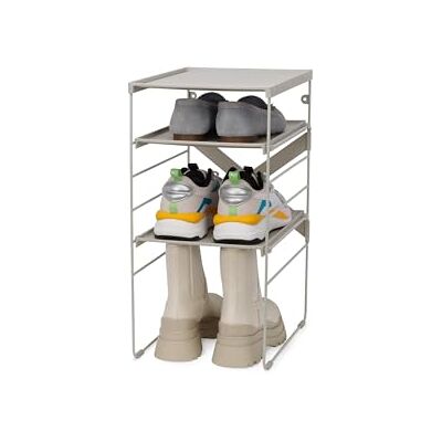 Joseph Joseph Level Schoenenrek, 4 paar, stapelbaar en verstelbaar, 4 niveaus, stalen frame Joseph Joseph Level Schoenenrek, 4 paar, stapelbaar en verstelbaar, 4 niveaus, stalen frame