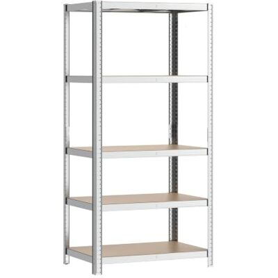 WilTec Zwaarlastreek verzinkt 180 x 90 x 40 cm voor totale belasting 875 kg stopcontact van staal met 5 lagen WilTec Zwaarlastreek verzinkt 180 x 90 x 40 cm voor totale belasting 875 kg stopcontact van staal met 5 lagen