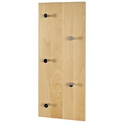 HAKU Moebel garderobe, wandkast, beuken/chroom, 6 x 60 x 25 cm HAKU Moebel garderobe, wandkast, beuken/chroom, 6 x 60 x 25 cm