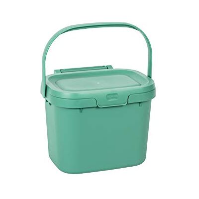 Addis 518534 Compostemmer voor de keuken voor dagelijks gebruik saliegroene container voor voedselafval 4,5 liter Addis 518534 Compostemmer voor de keuken voor dagelijks gebruik saliegroene container voor voedselafval 4,5 liter