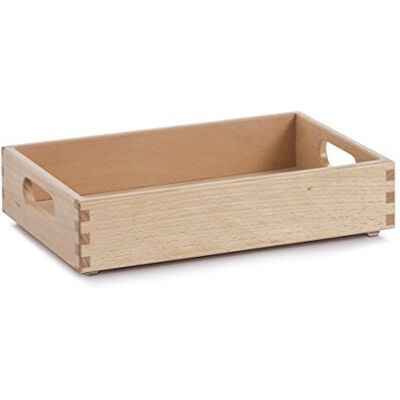 Zeller 13305 multifunctionele opbergdoos van gelakt beukenhout, 30 x 20 x 7 cm Zeller 13305 multifunctionele opbergdoos van gelakt beukenhout, 30 x 20 x 7 cm