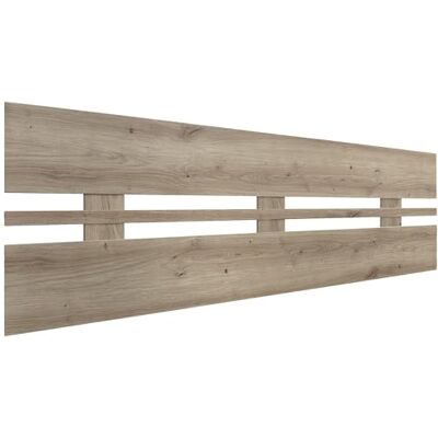 DHOME Hoofdeinde van gerecycled MDF-hout, horizontale stijl, groot, voor bed, type pallet, hardware inbegrepen (135 x 46 cm, horizontaal breed, eiken) DHOME Hoofdeinde van gerecycled MDF-hout, horizontale stijl, groot, voor bed, type pallet, hardware inbegrepen (135 x 46 cm, horizontaal breed, eiken)