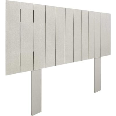 DHOME Hoofdeinde van gerecycled hout MDF met poten, verticale palletstijl, inclusief beslag (90 cm, beige gesp) DHOME Hoofdeinde van gerecycled hout MDF met poten, verticale palletstijl, inclusief beslag (90 cm, beige gesp)