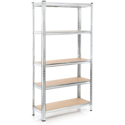 WilTec Zwaarlastreek verzinkt 180 x 90 x 40 cm voor totale belasting 875 kg stopcontact van staal met 5 lagen WilTec Zwaarlastreek verzinkt 180 x 90 x 40 cm voor totale belasting 875 kg stopcontact van staal met 5 lagen