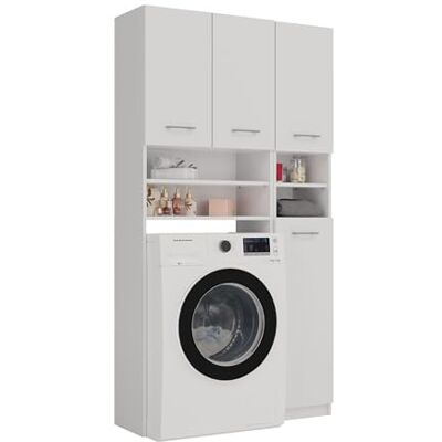CDF MAROL Modern badkamermeubel 96x30x183-4 deuren+4 planken CDF MAROL Modern badkamermeubel 96x30x183-4 deuren+4 planken