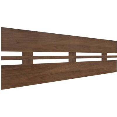 DHOME Hoofdeinde van gerecycled MDF-hout, horizontale stijl, breed, voor bed, pallettype, beslag inbegrepen (160 x 46 cm, horizontaal, groot, walnoot) DHOME Hoofdeinde van gerecycled MDF-hout, horizontale stijl, breed, voor bed, pallettype, beslag inbegrepen (160 x 46 cm, horizontaal, groot, walnoot)