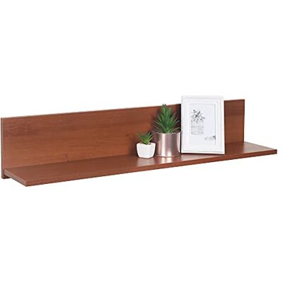 RICOO WM052-ER wandrek, opbergrek, 98 x 19 x 19 cm, zwevende plank, rustiek bruin eiken RICOO WM052-ER wandrek, opbergrek, 98 x 19 x 19 cm, zwevende plank, rustiek bruin eiken