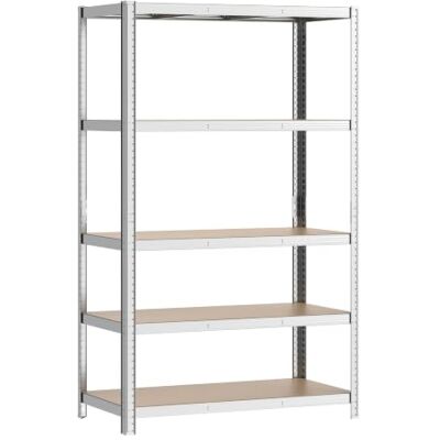 WilTec Verzinkt rek voor zware lasten, 100 x 50 x 204 cm, 5 niveaus, 200 kg/niveau werkplaats WilTec Verzinkt rek voor zware lasten, 100 x 50 x 204 cm, 5 niveaus, 200 kg/niveau werkplaats