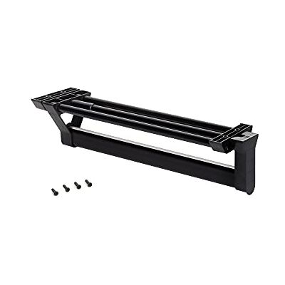 Emuca Uittrekbare kledingrek voor kast, gelakt in zwart, aluminium, 1 ut. Emuca Uittrekbare kledingrek voor kast, gelakt in zwart, aluminium, 1 ut.