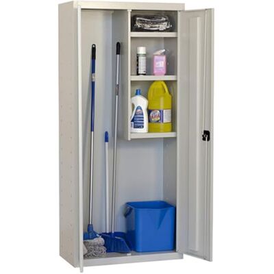 Simon Rack Opbergkast, metaal, meerkleurig, 1800 x 600 x 400 mm, 2 deuren, 3 planken, grijs, slot en epoxycoating, Simonlocker Simon Rack Opbergkast, metaal, meerkleurig, 1800 x 600 x 400 mm, 2 deuren, 3 planken, grijs, slot en epoxycoating, Simonlocker