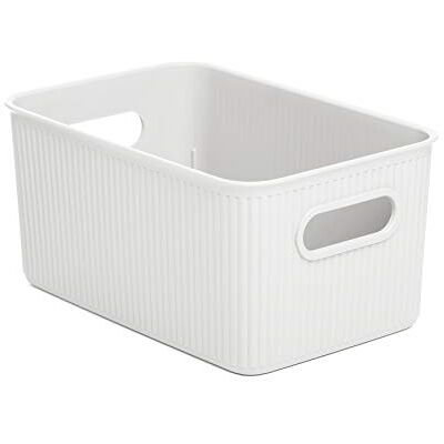 TATAY Baobab opbergmanden, 5 l, geïntegreerde handgrepen, gerecycled Baobab Opbergmanden, 5 l, opbergdoos, geïntegreerde handgrepen, gerecycled, BPA-vrij, 18,1 x 27,2 x 13 cm, wit TATAY Baobab opbergmanden, 5 l, geïntegreerde handgrepen, gerecycled Baobab Opbergmanden, 5 l, opbergdoos, geïntegreerde handgrepen, gerecycled, BPA-vrij, 18,1 x 27,2 x 13 cm, wit