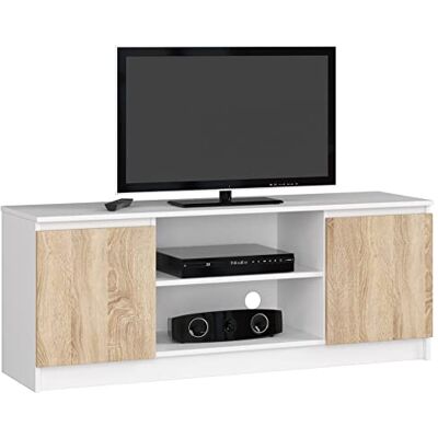 AKORD TV-kast K-140 1 open rek 2 planken met deuren links en rechts 55x140x40cm gewicht 40kg AKORD TV-kast K-140 1 open rek 2 planken met deuren links en rechts 55x140x40cm gewicht 40kg