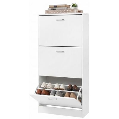 VASAGLE Schoenenkast met 3 kleppen, schoenenrek, commode, verstelbaar, voor hal, entree, woonkamer, slaapkamer, 60 x 24 x 120 cm, wit LBC03WT 3 Compartiments, pour Entrée, Salon, Chambre, Blanc Nuage, Collection CUSTOS LBC03WT VASAGLE Schoenenkast met 3 kleppen, schoenenrek, commode, verstelbaar, voor hal, entree, woonkamer, slaapkamer, 60 x 24 x 120 cm, wit LBC03WT 3 Compartiments, pour Entrée, Salon, Chambre, Blanc Nuage, Collection CUSTOS LBC03WT