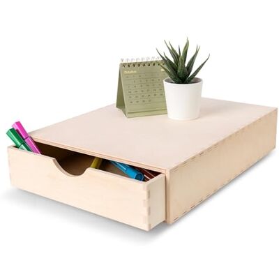 Creative Kleine commode houten opbergdoos, 1 lade, 33 x 25 x 7 cm, organisatie voor kantoor en opslag, perfecte doos voor accessoires, kaarten, papier en kantoorbenodigdheden Creative Kleine commode houten opbergdoos, 1 lade, 33 x 25 x 7 cm, organisatie voor kantoor en opslag, perfecte doos voor accessoires, kaarten, papier en kantoorbenodigdheden