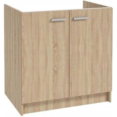 Deftrans Keukenkast, onderkast 80 cm, Sonoma eiken, spoelbak zonder werkblad, keukenkast voor zelfmontage Deftrans Keukenkast, onderkast 80 cm, Sonoma eiken, spoelbak zonder werkblad, keukenkast voor zelfmontage