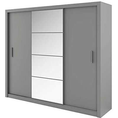 IDEA moebel24_pl Schuifdeurkast IDEA ID01, schuifdeurkast (mat grijs) IDEA moebel24_pl Schuifdeurkast IDEA ID01, schuifdeurkast (mat grijs)
