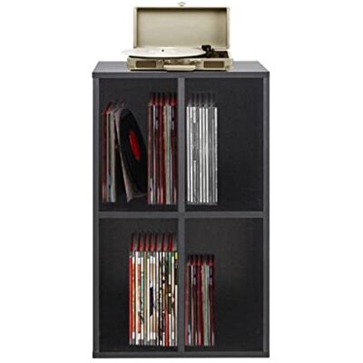 VDD lp vinyl platenkast lp disc opslag platenspeler meubel zwart VDD lp vinyl platenkast lp disc opslag platenspeler meubel zwart