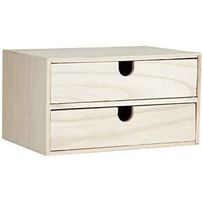 Artemio Massief houten laden, 24 x 16 x 13,3 cm, beige, 24 x 16 x 13,3 cm Artemio Massief houten laden, 24 x 16 x 13,3 cm, beige, 24 x 16 x 13,3 cm
