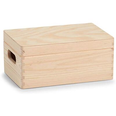 Zeller Present 13150 multifunctionele doos van naaldhout met deksel, 30 x 20 x 15 cm Zeller Present 13150 multifunctionele doos van naaldhout met deksel, 30 x 20 x 15 cm