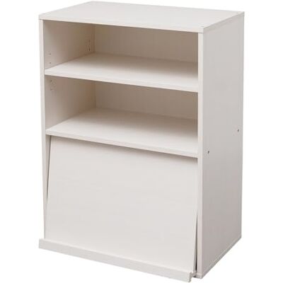 Iris Ohyama , Kast met deuren, opbergrek, 2 modulaire vakken, design, robuust, modern, veelzijdig inzetbaar, kantoor, slaapkamer, woonkamer, Flap Rack CHR-1, eiken wit Iris Ohyama , Kast met deuren, opbergrek, 2 modulaire vakken, design, robuust, modern, veelzijdig inzetbaar, kantoor, slaapkamer, woonkamer, Flap Rack CHR-1, eiken wit