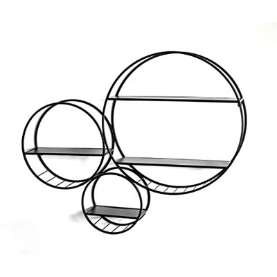 HAKU Wandrek zwart, metaal Dim.: L 90 cm x H 73 cm x D 15 cm, Stijl: Modern HAKU Wandrek zwart, metaal Dim.: L 90 cm x H 73 cm x D 15 cm, Stijl: Modern